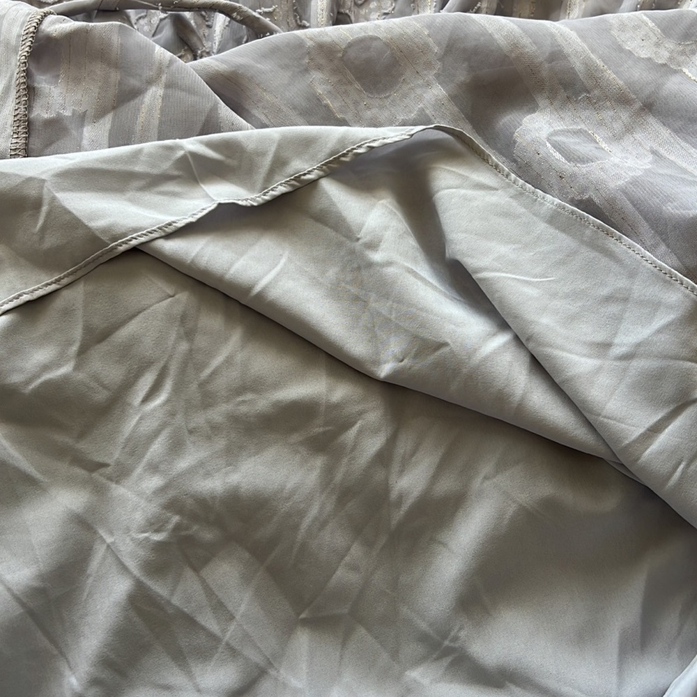 Elizabeth Crosby Charlize Dress Grey Size S - Picture 9 of 9